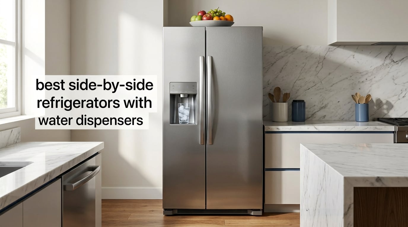 best side-by-side refrigerators with water dispensers
