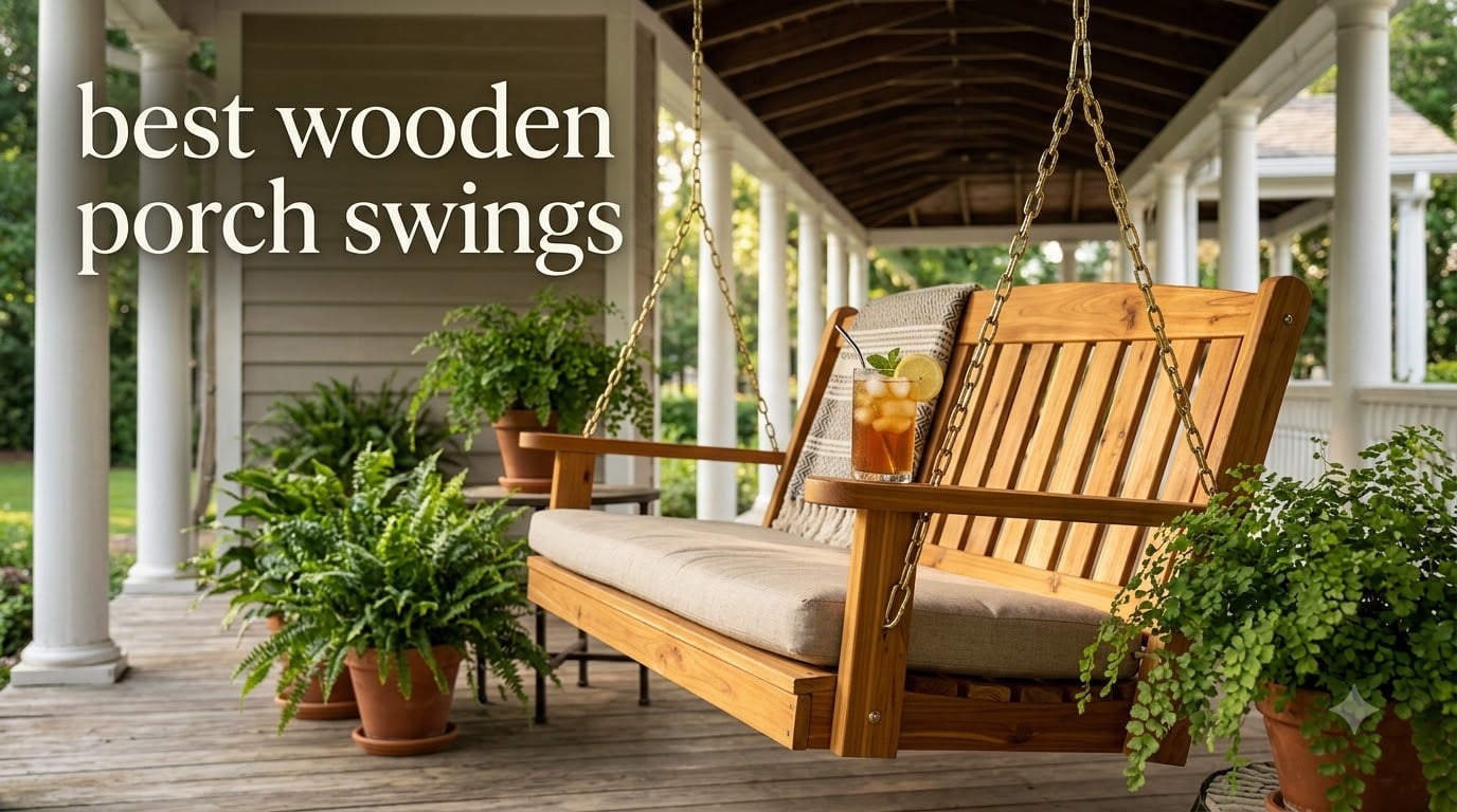 best wooden porch swings