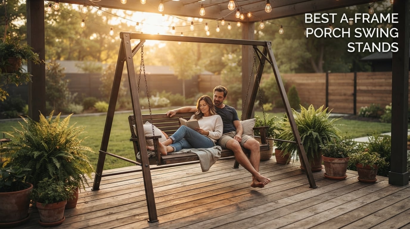 best a-frame porch swing stands