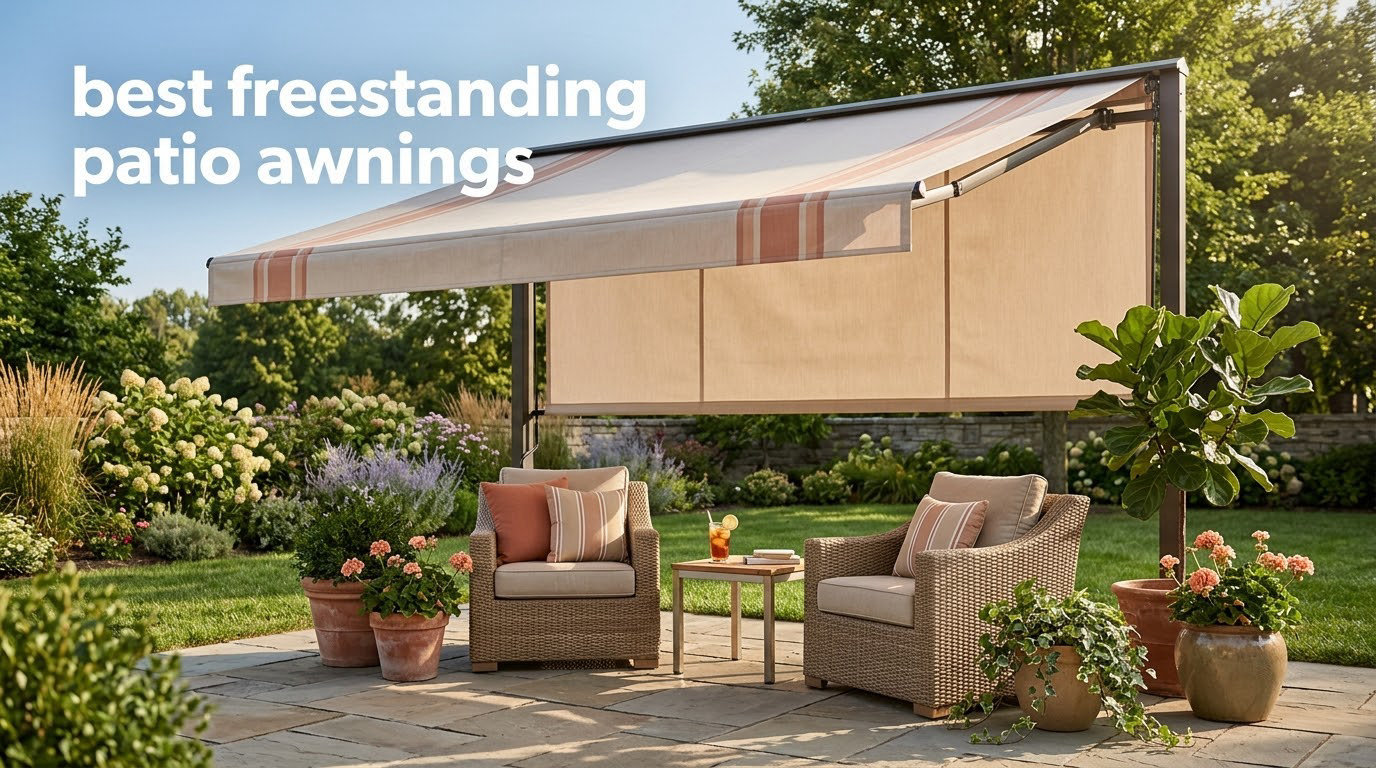 best freestanding patio awnings