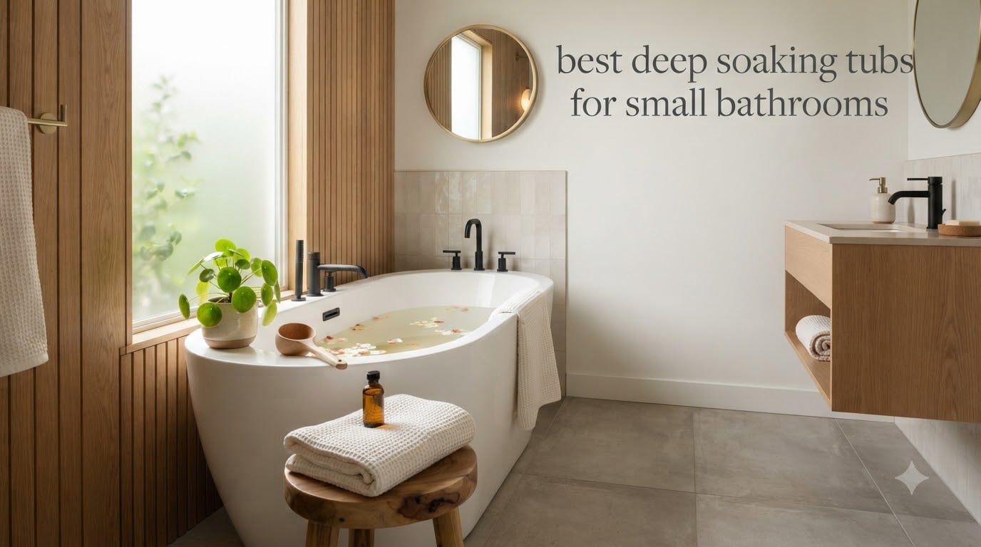best deep soaking tubs for small bathrooms
