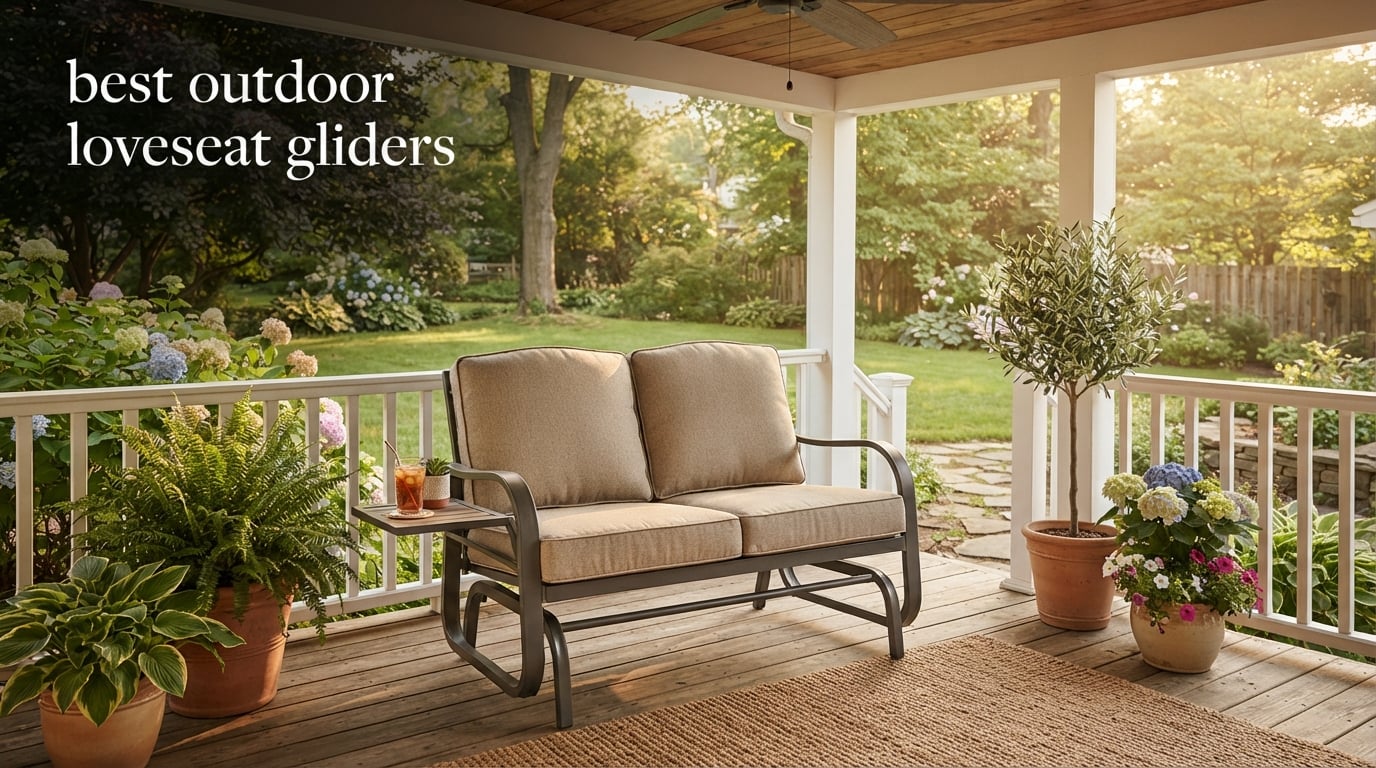 best outdoor loveseat gliders