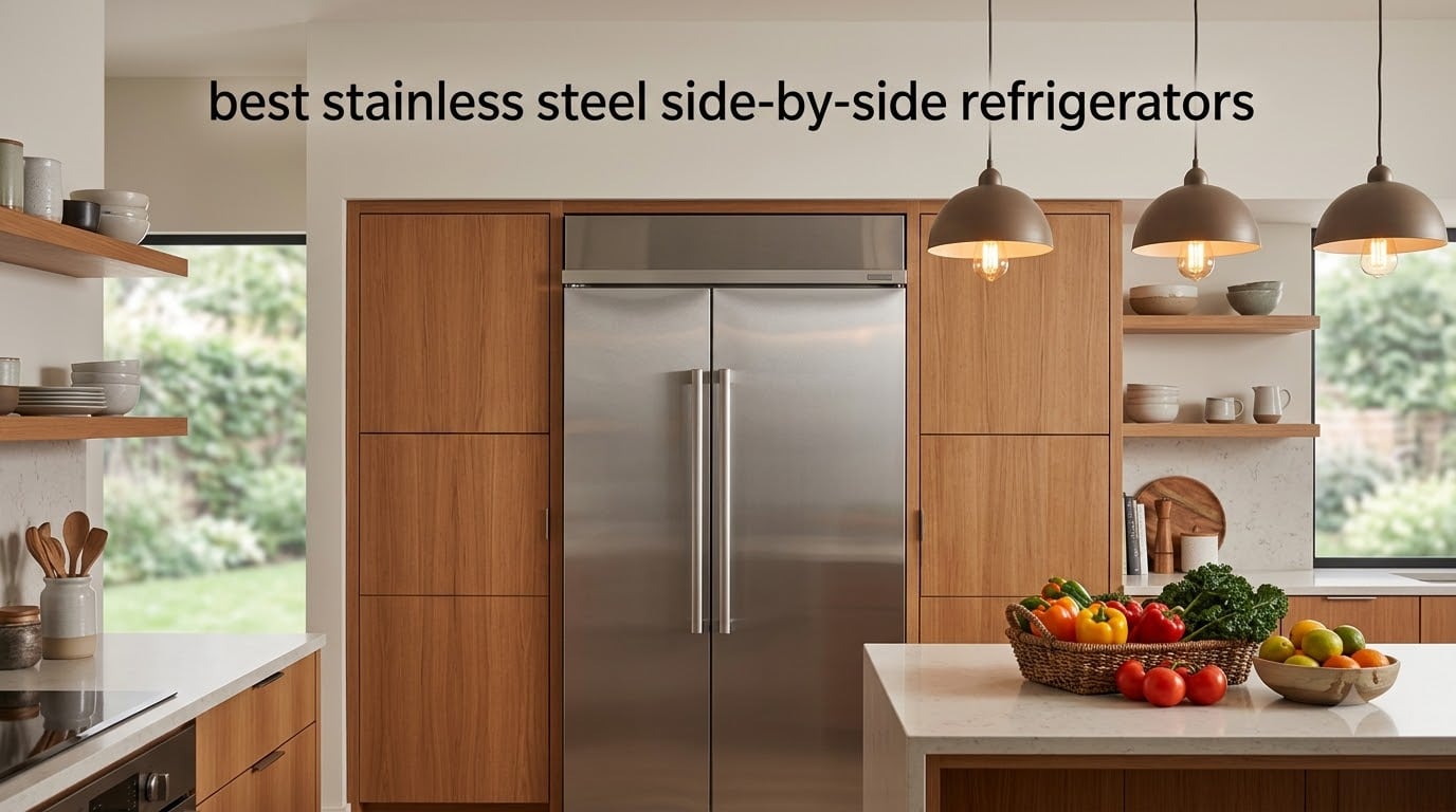 best stainless steel side-by-side refrigerators