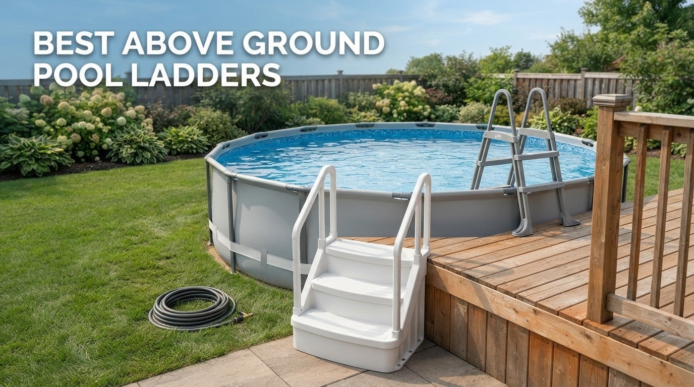 best above ground pool ladders