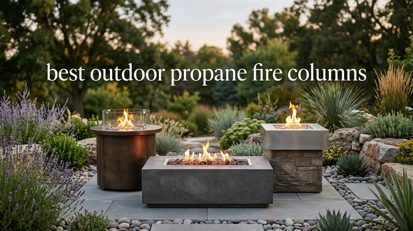 best outdoor propane fire columns