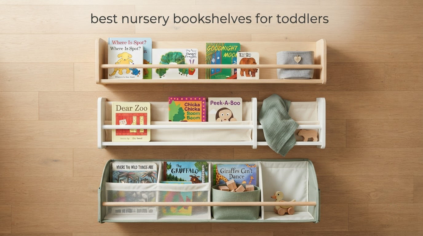 best nursery bookshelves for toddlers