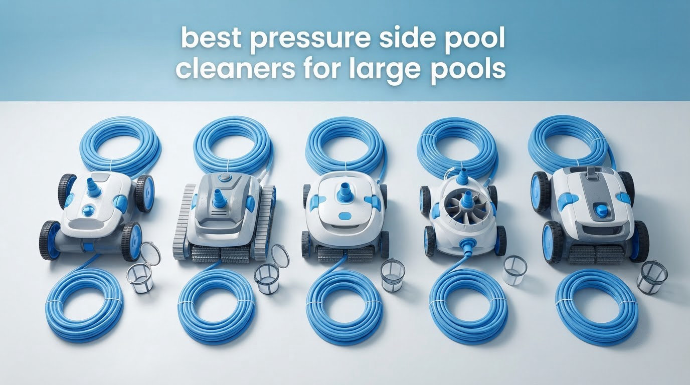 best pressure side pool cleaners for large pools