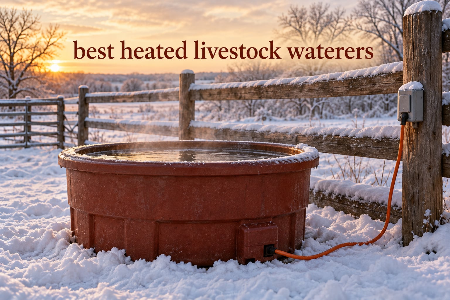 best heated livestock waterers