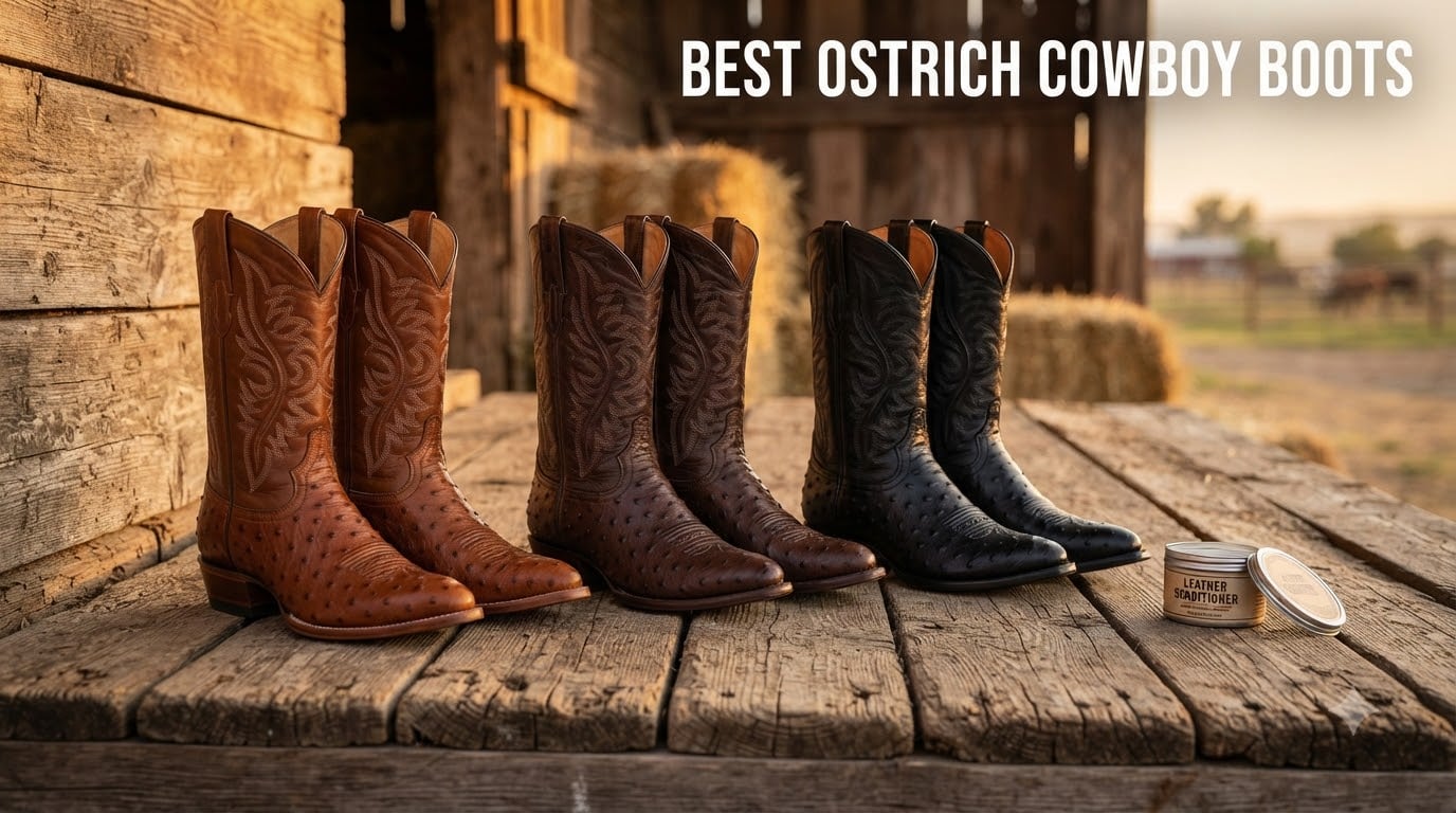 best ostrich cowboy boots