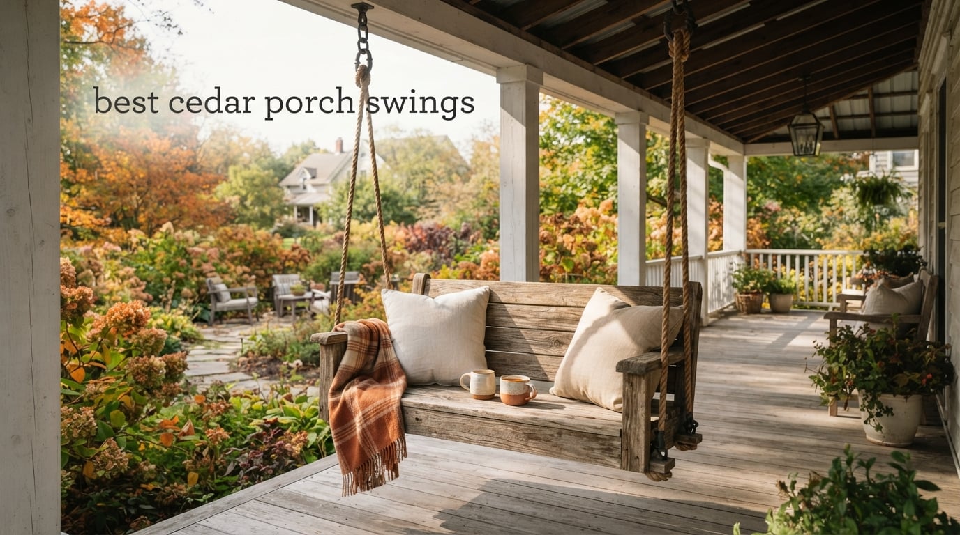 best cedar porch swings