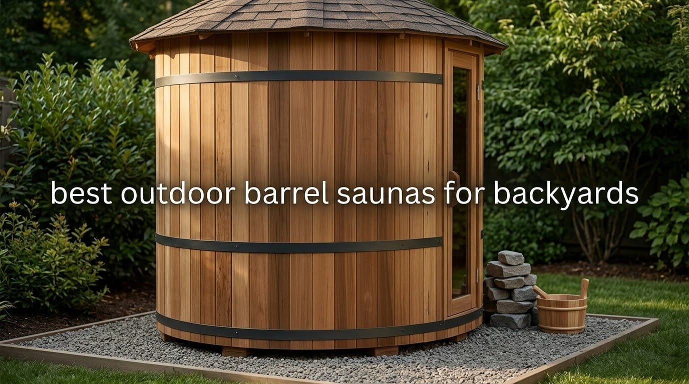 best outdoor barrel saunas for backyards