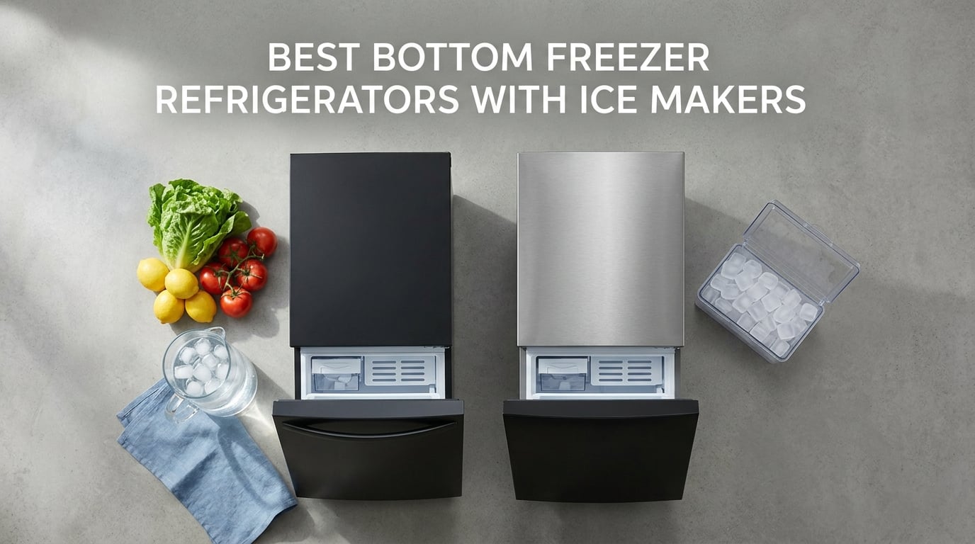 best bottom freezer refrigerators with ice makers