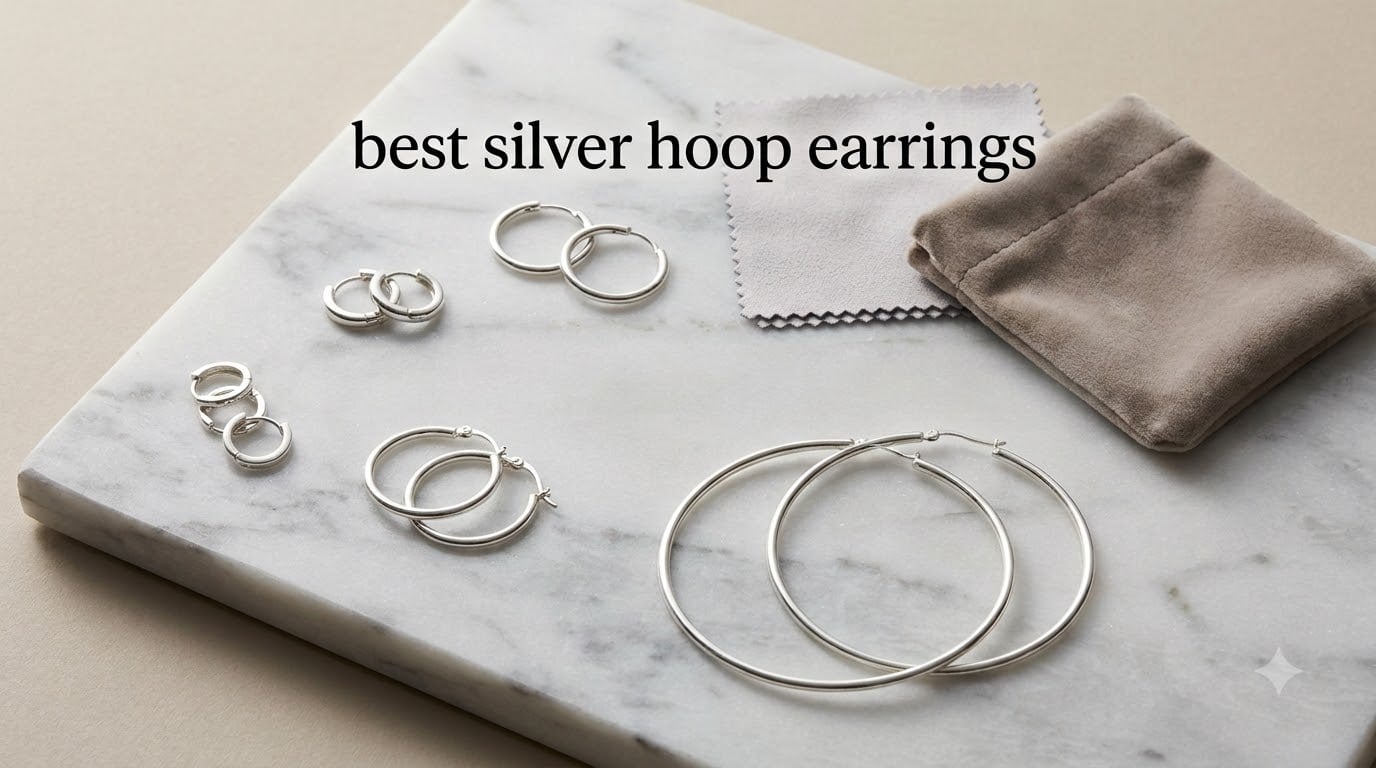 best silver hoop earrings