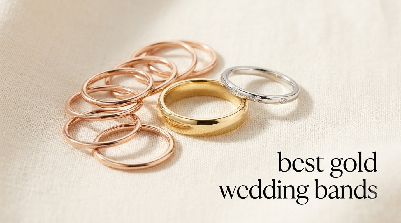 best gold wedding bands