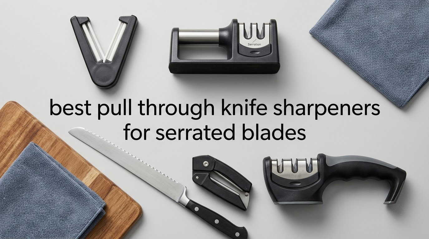 best pull through knife sharpeners for serrated blades