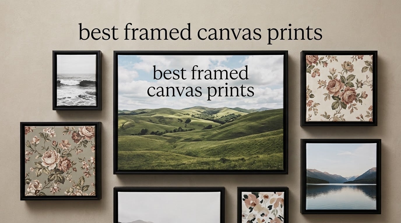 best framed canvas prints