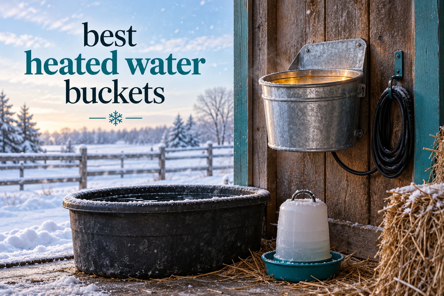 best heated water buckets