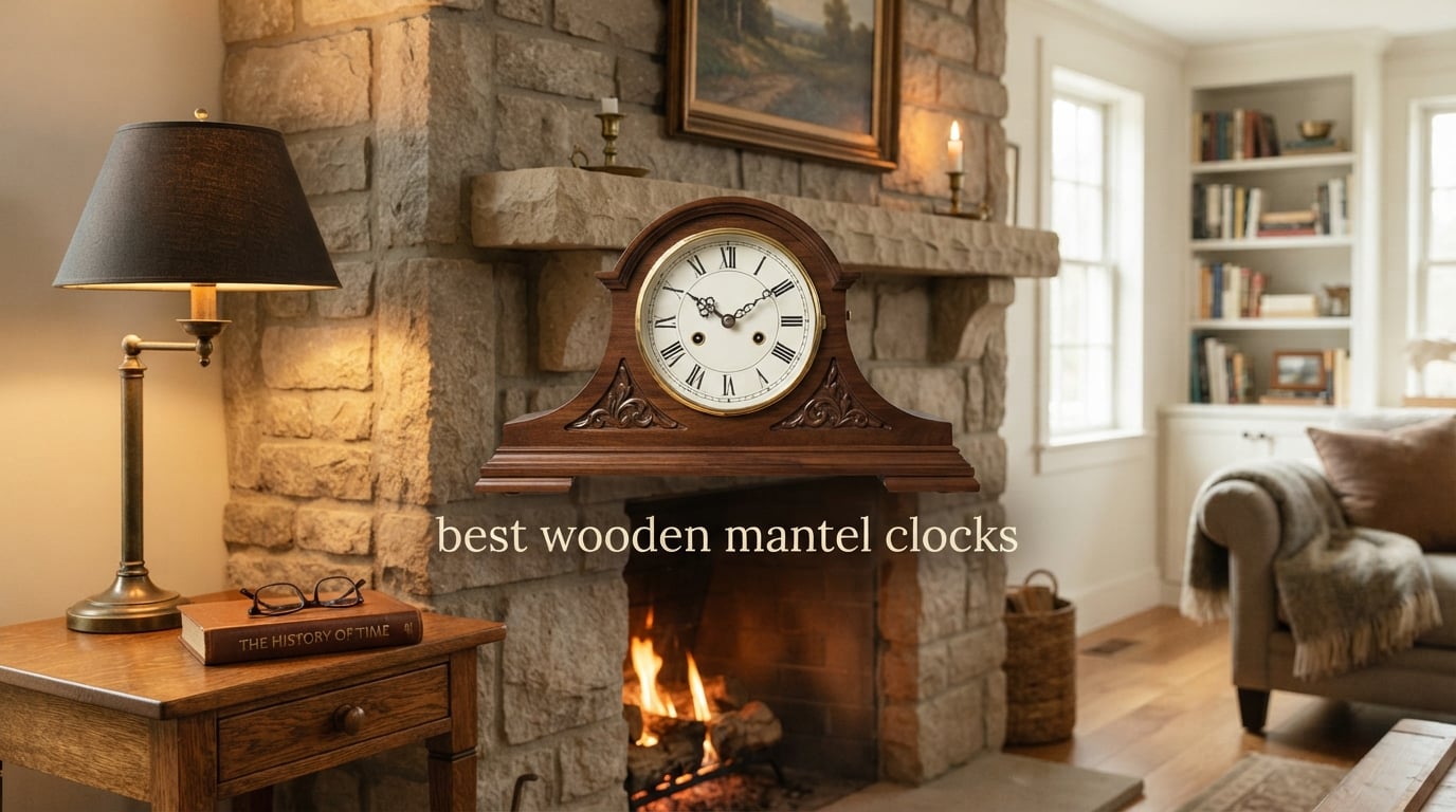best wooden mantel clocks