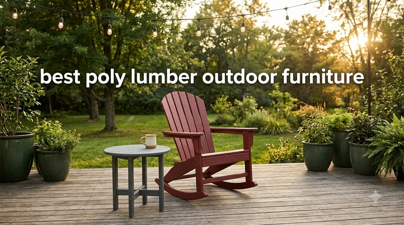 best poly lumber outdoor furniture