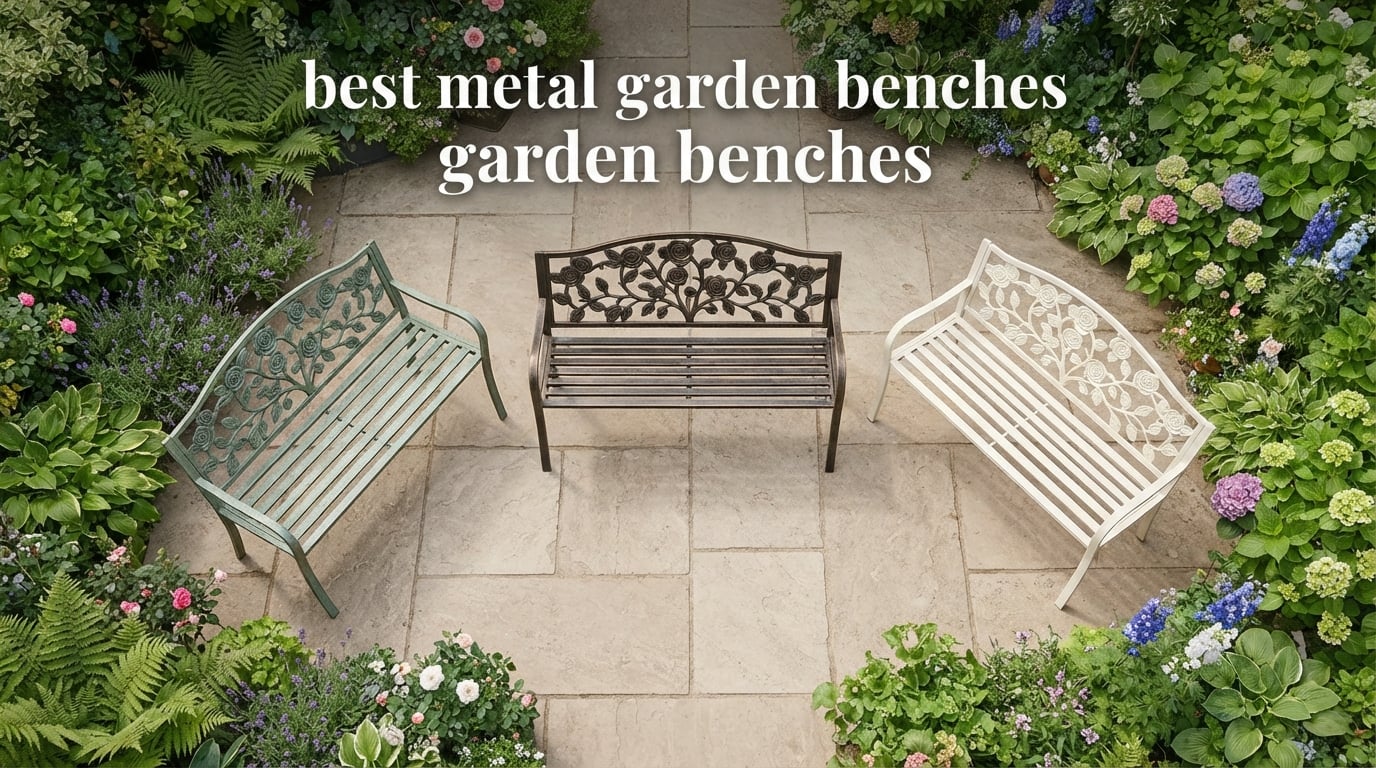 best metal garden benches