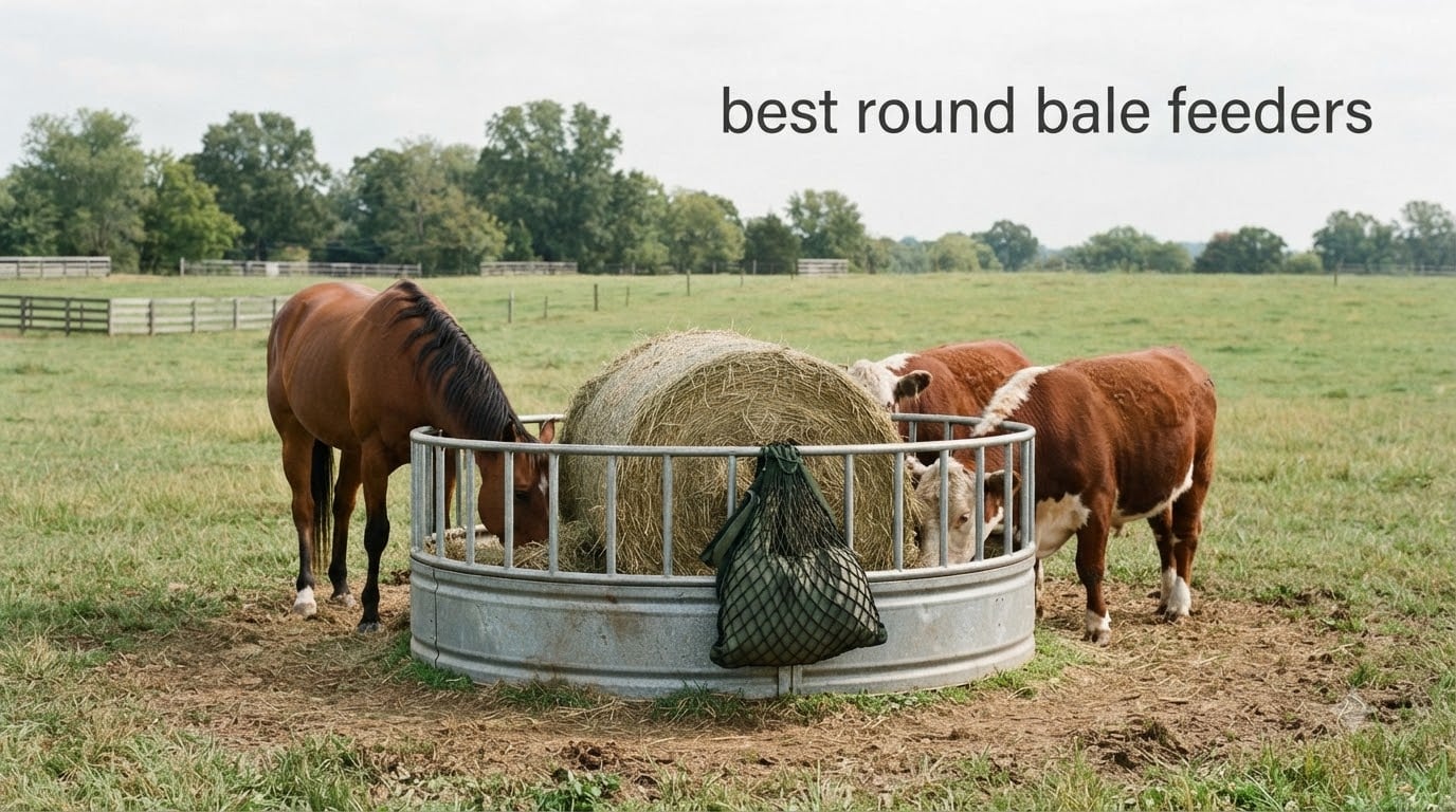 best round bale feeders