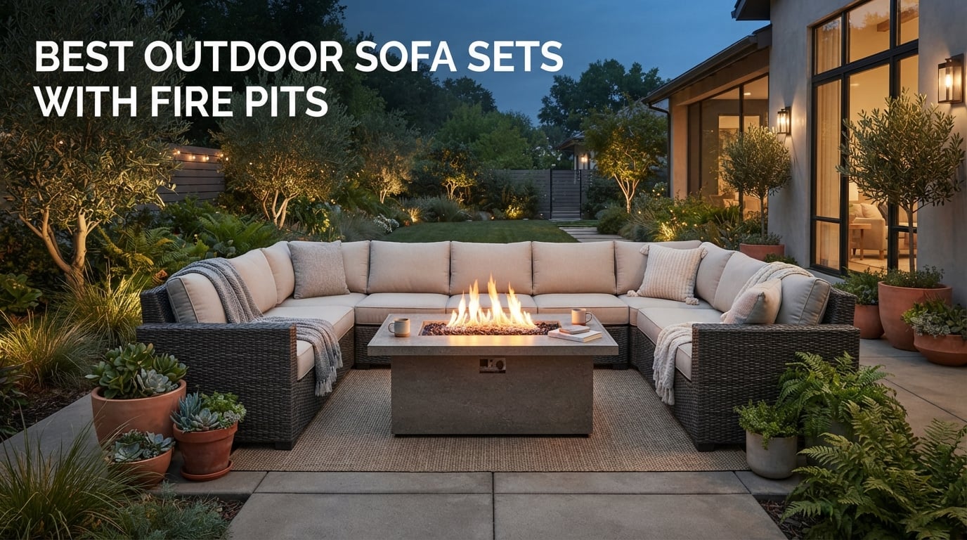 best outdoor sofa sets with fire pits