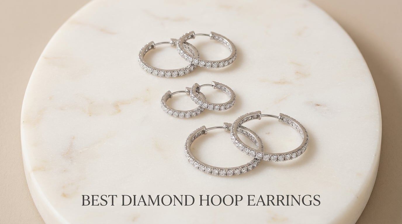 best diamond hoop earrings