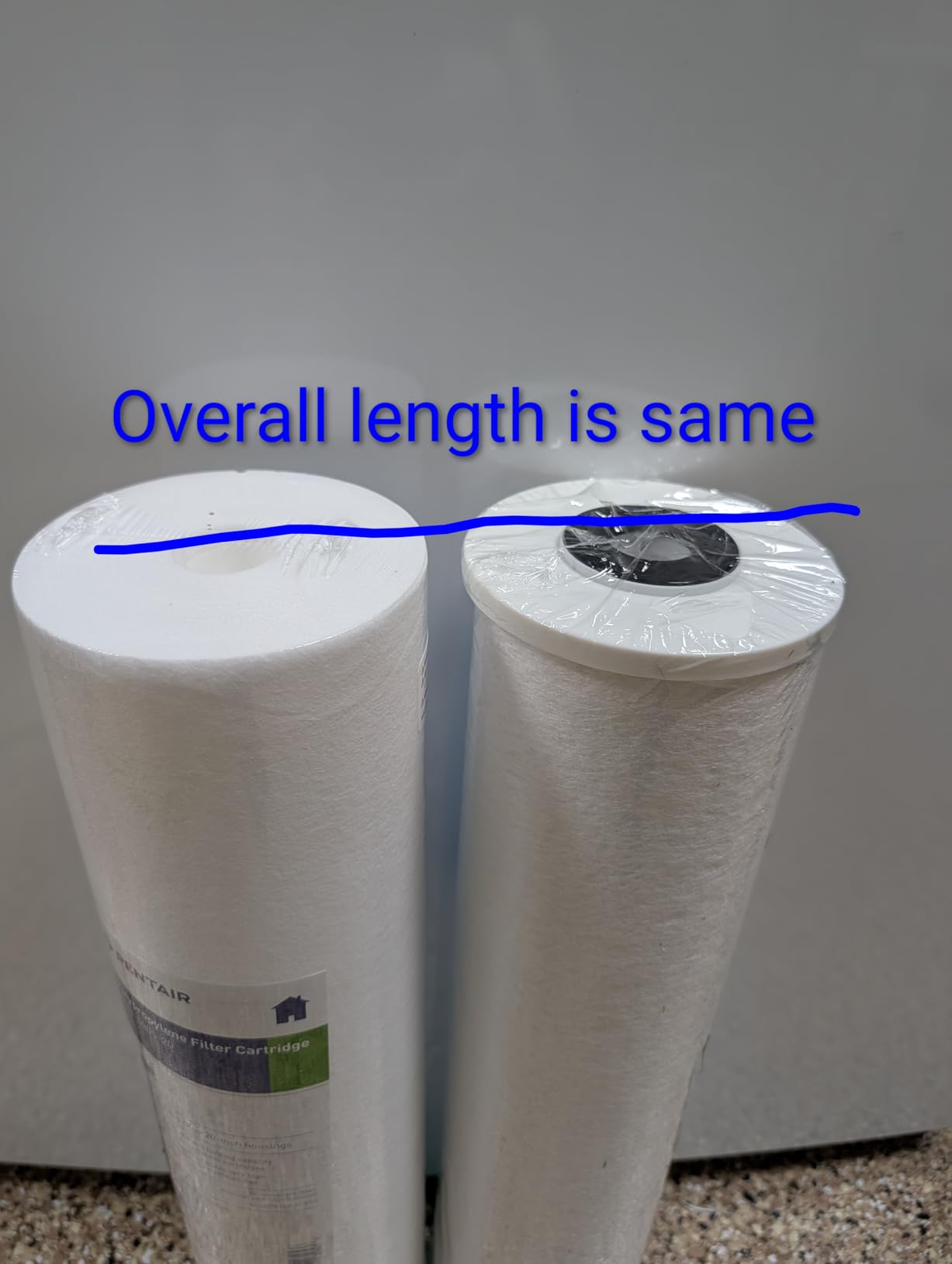 Pentair Pentek DGD-5005-20 Big Blue Water Filter, 20-Inch Whole House Sediment Filter Cartridge Replacement, Dual-Gradient Density Spun Polypropylene, 20