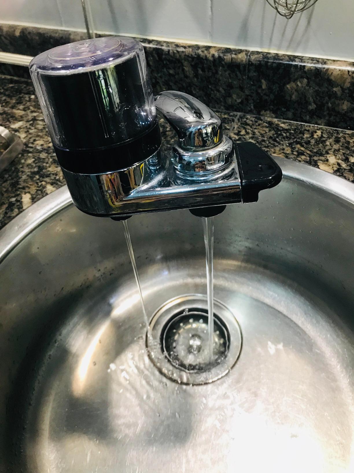 Instapure F2 Essentials Faucet Water Filter System, Chrome with Clear Cap customer photo 1