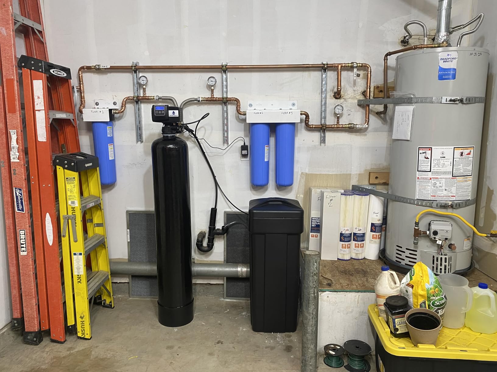 Pentair Pentek BBFS-222 Big Blue Three-Housing Filtration System, 1