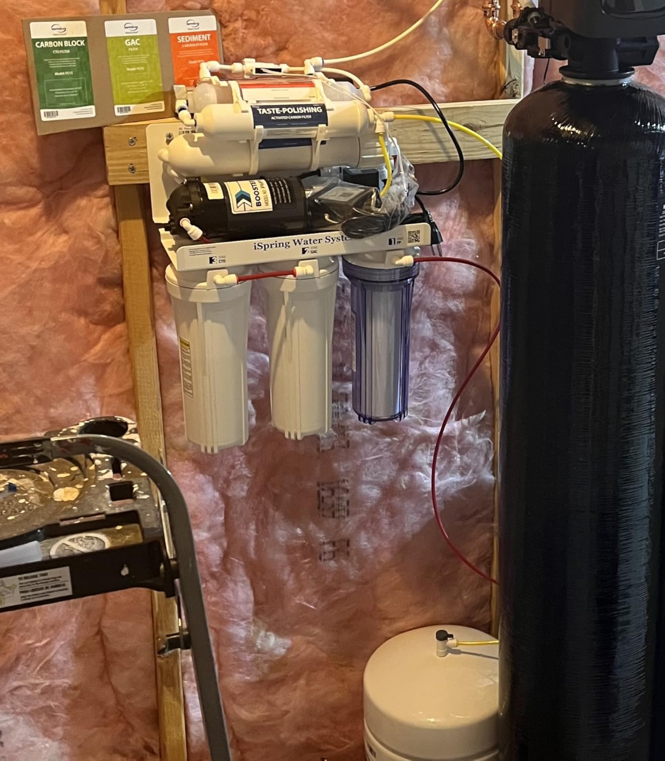 iSpring RCC1UP-AK, 100 GPD 7-Stage Reverse Osmosis Under Sink Water Filtration System with Boost Pump, Alkaline Remineralization and UV Filter, Patented Top-Mounted Faucet Design for Easy Installation customer photo 2