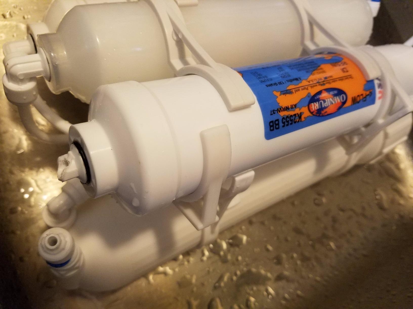 Countertop Portable Universal 5-Stage Reverse Osmosis RO Purification Water System with DI Deionizing Mixed Bed (Close to 0 PPM) postfilter, Build in USA customer photo 2