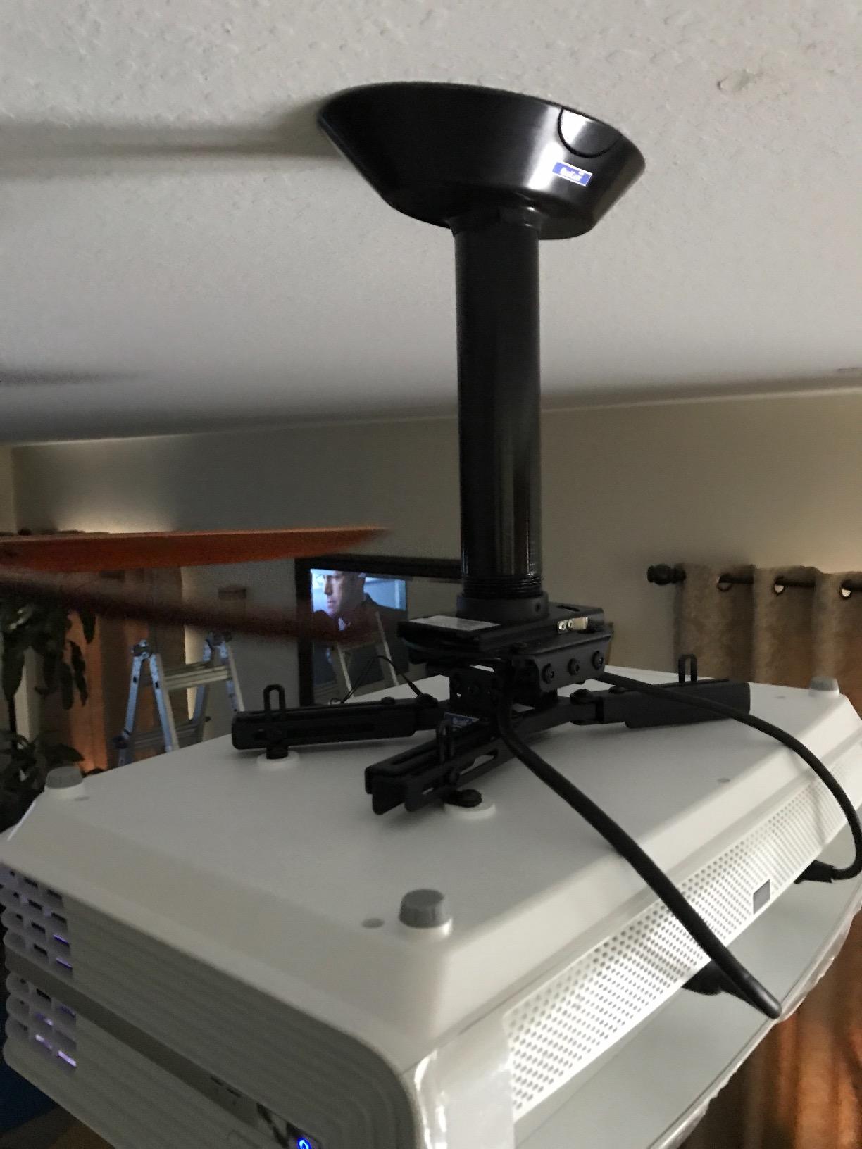 QualGear Pro-AV QG-KIT-CA-3IN-B Single Joist Ceiling Adapter, 3