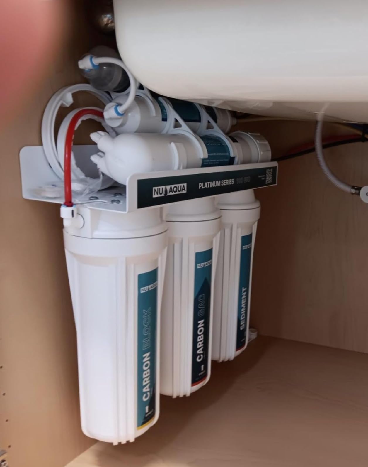 NU Aqua 6-Stage UV Under Sink Reverse Osmosis System with Pump 100 GPD RO customer photo 1