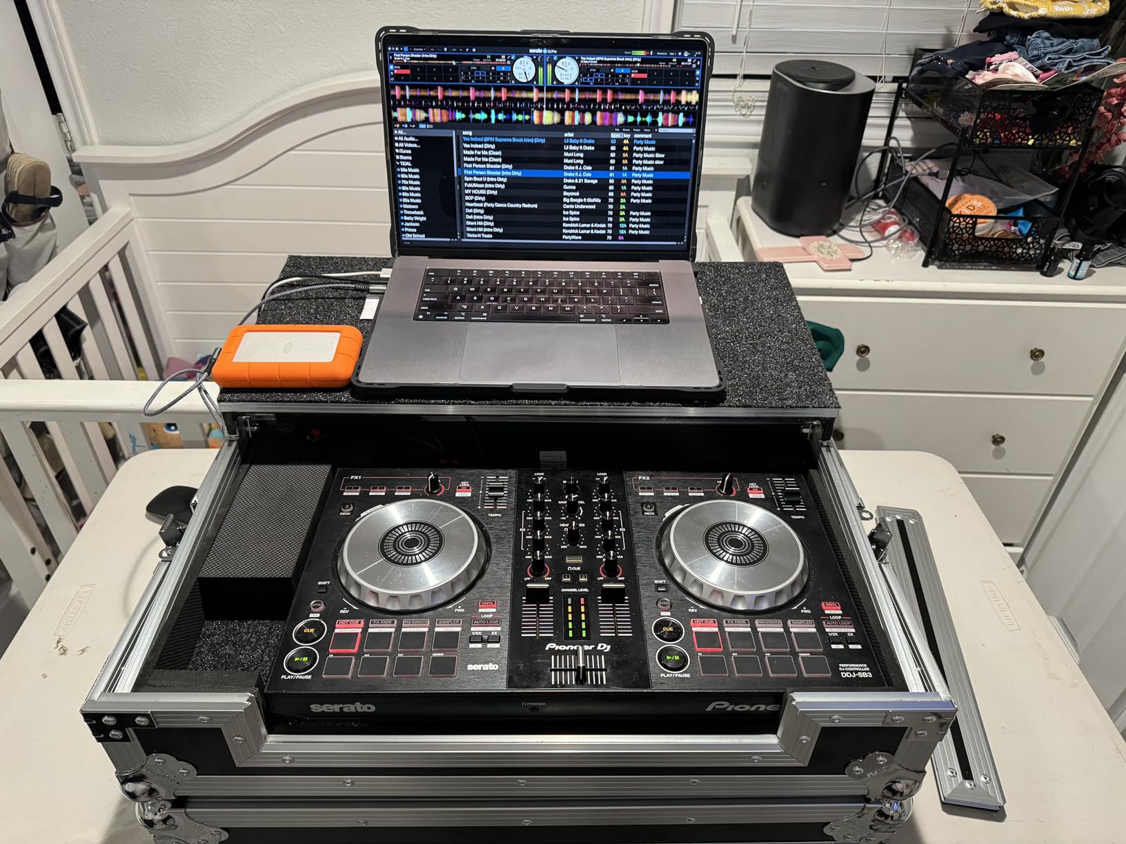 DJ Flight Case Fits Pioneer DDJ-SB3 with Glide Laptop Stand Harmony Cases customer photo 1