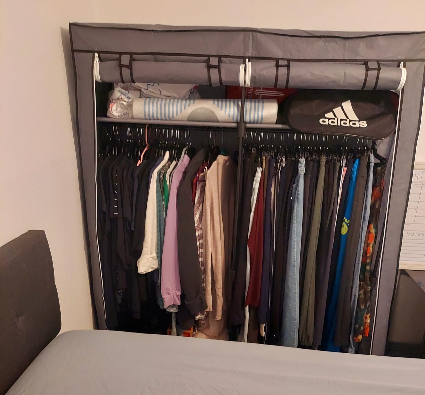 SONGMICS Closet Wardrobe, Clothes Storage, 55.1 x 16.9 x 68.5 Inches customer photo 2
