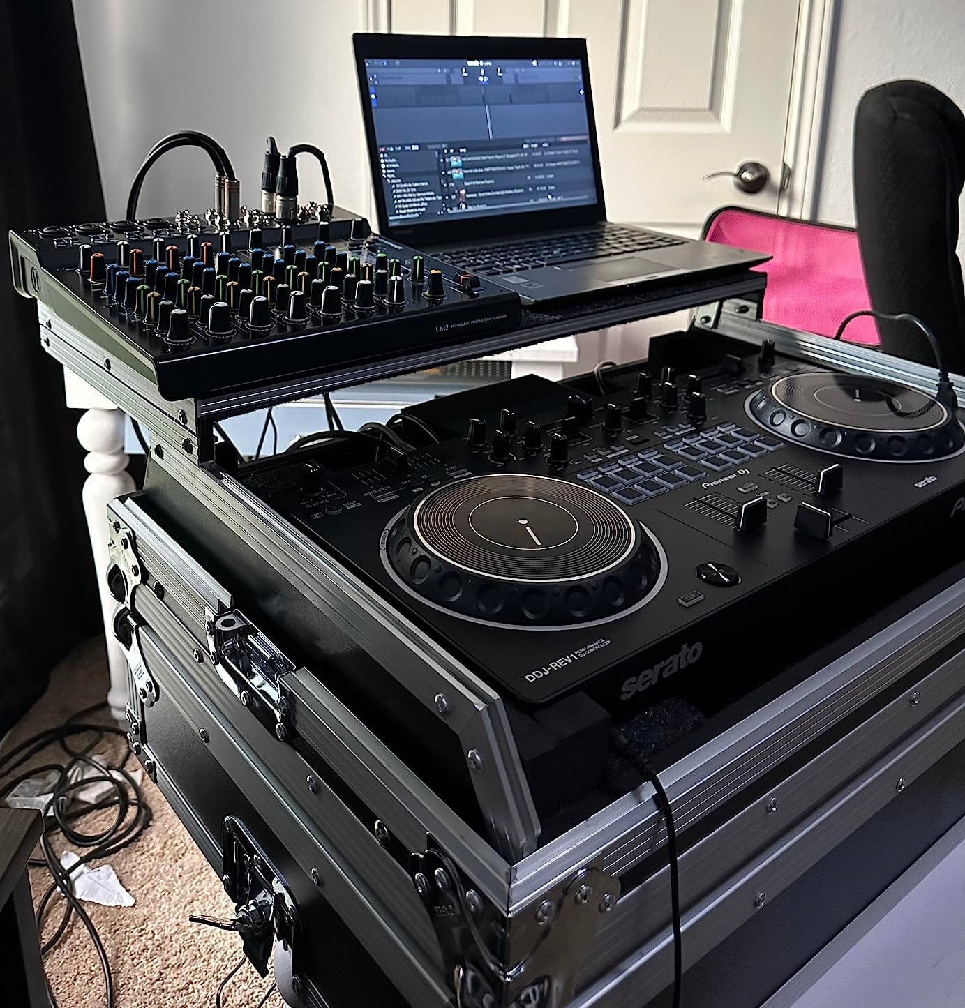 Flight Case Fits Reloop Terminal Mix 8 Glide Laptop Stand Harmony Cases customer photo 1
