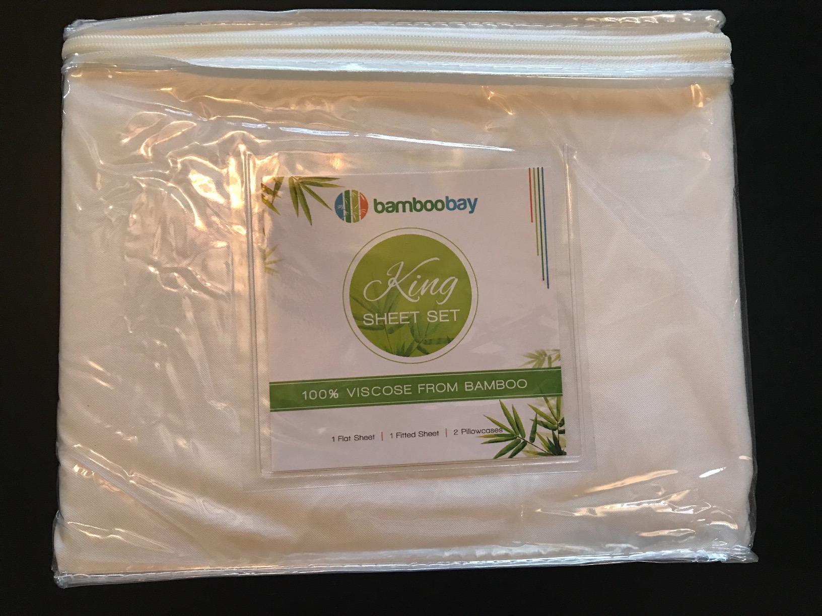 Bamboo Bay 6 Piece Queen Size Sheet Set, 100% Viscose Made from Bamboo, Breathable, Ultra Soft Cooling Bed Sheets for Hot Sleepers, Beddings with Deep Pockets Fit 16