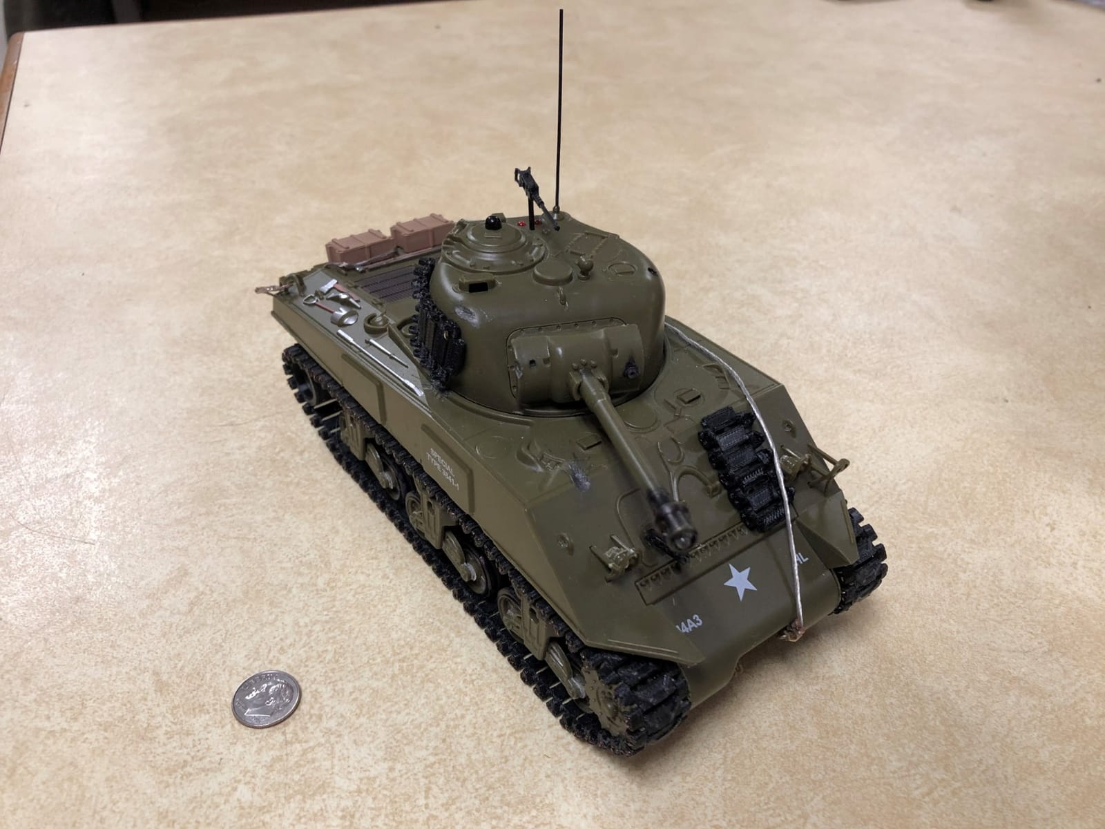 POCO DIVO Sherman M4A3 US Medium Tank RC IR Battle Panzer 2.4Ghz 1/30 Scale Model Military Vehicle w. Sound & Light customer photo 2