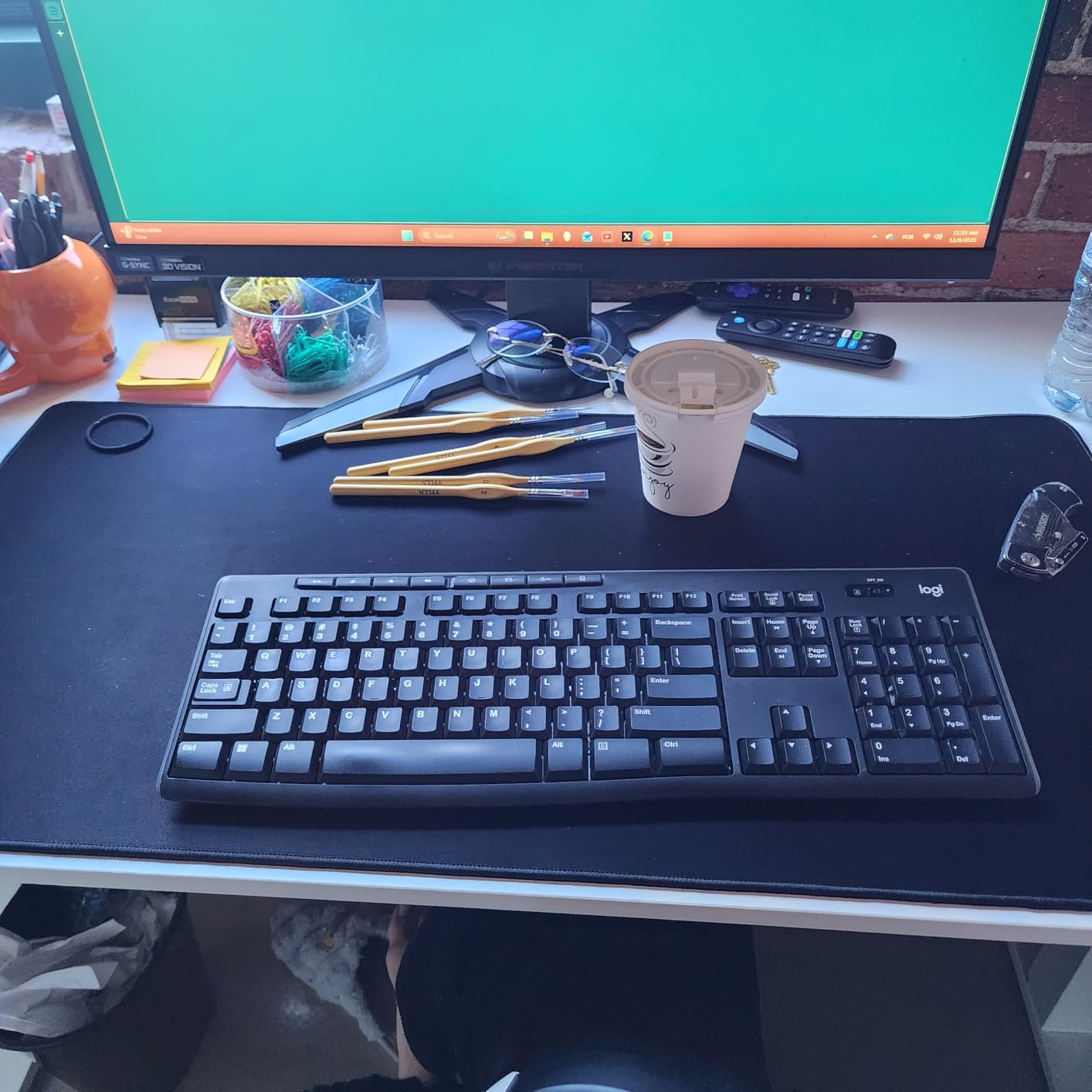 Large Extended Gaming Mouse Pad with Stitched Edges (31.5X15.7In) Mousepad customer photo 2