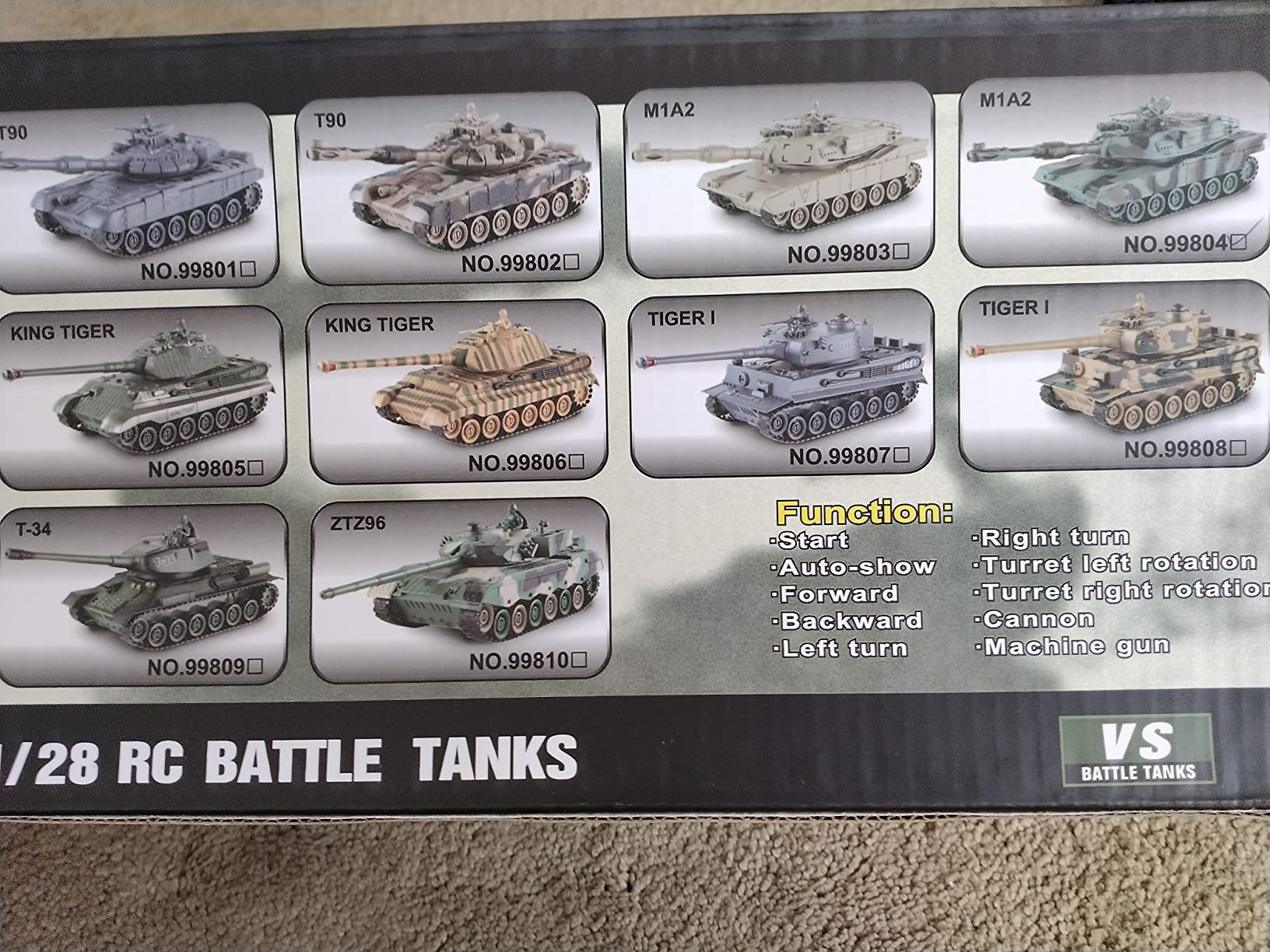 RC Tank, Remote Control WW2 German King Tiger Army Tank Toys, 1:28 Scale 9 Channels RC Military Vehicles for Kids Boys,Girls Best Ages 6 7 8 9 10 customer photo 2