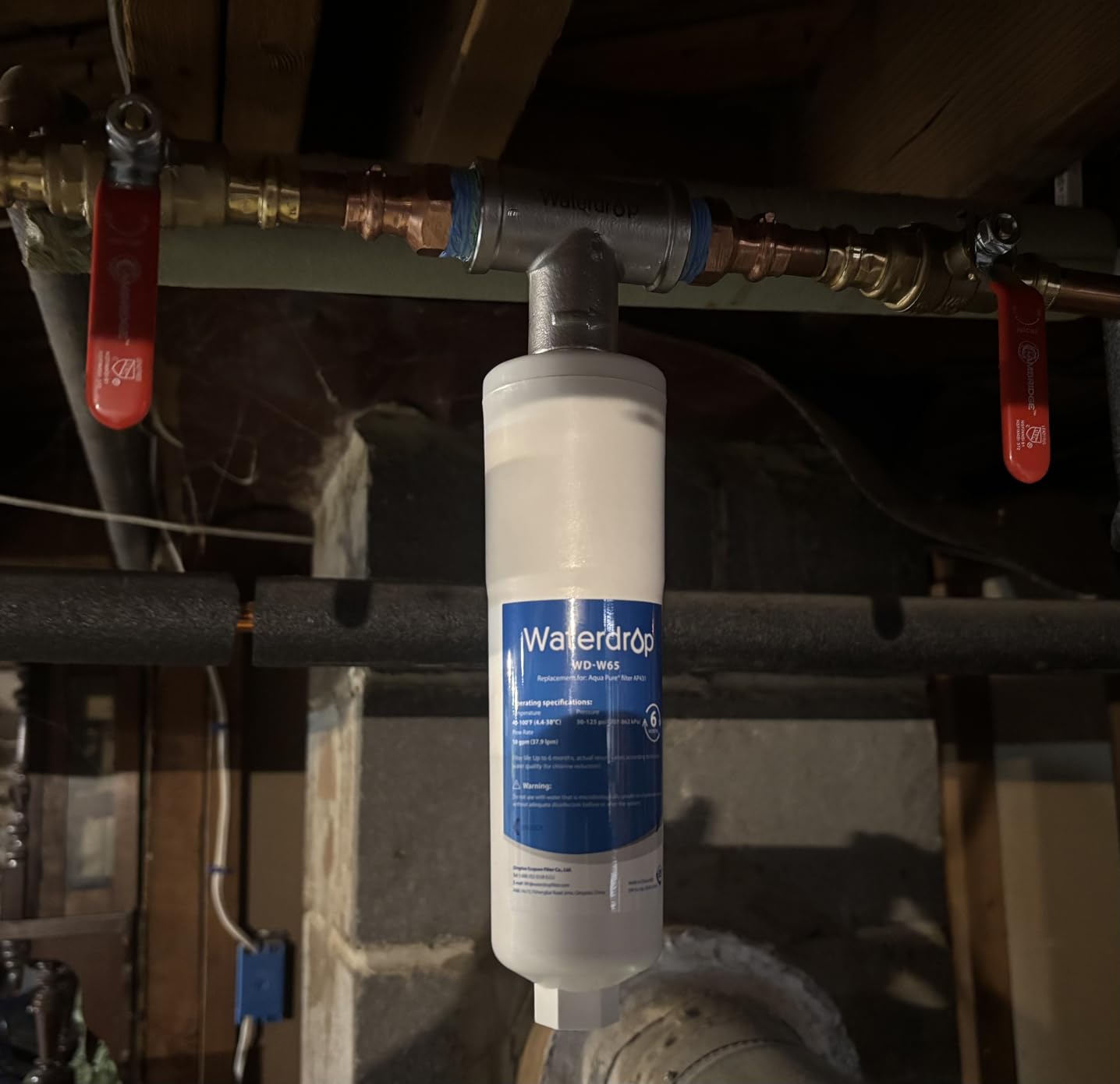 Waterdrop AP431 Whole House Scale Inhibitor with T-fitting customer photo 2
