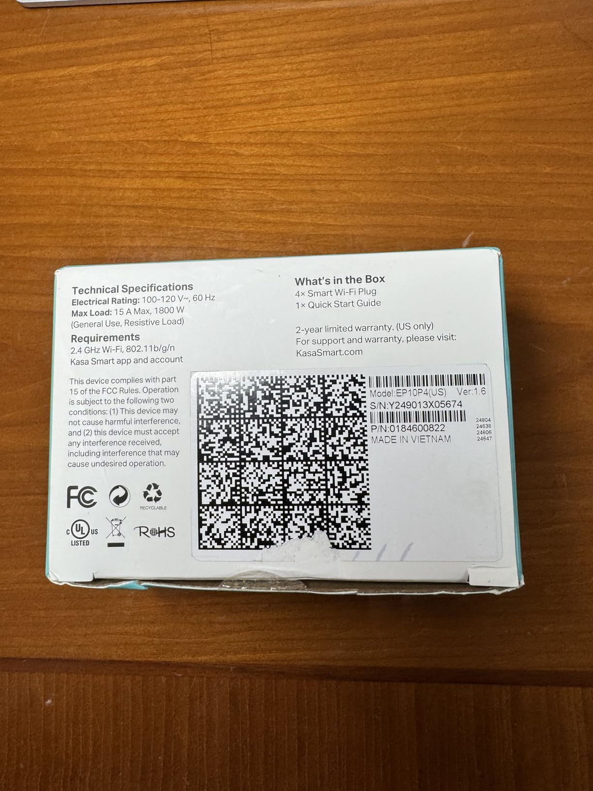 Kasa Smart Plug Ultra Mini 15A, EP10, Smart Home Wi-Fi Outlet customer photo 1