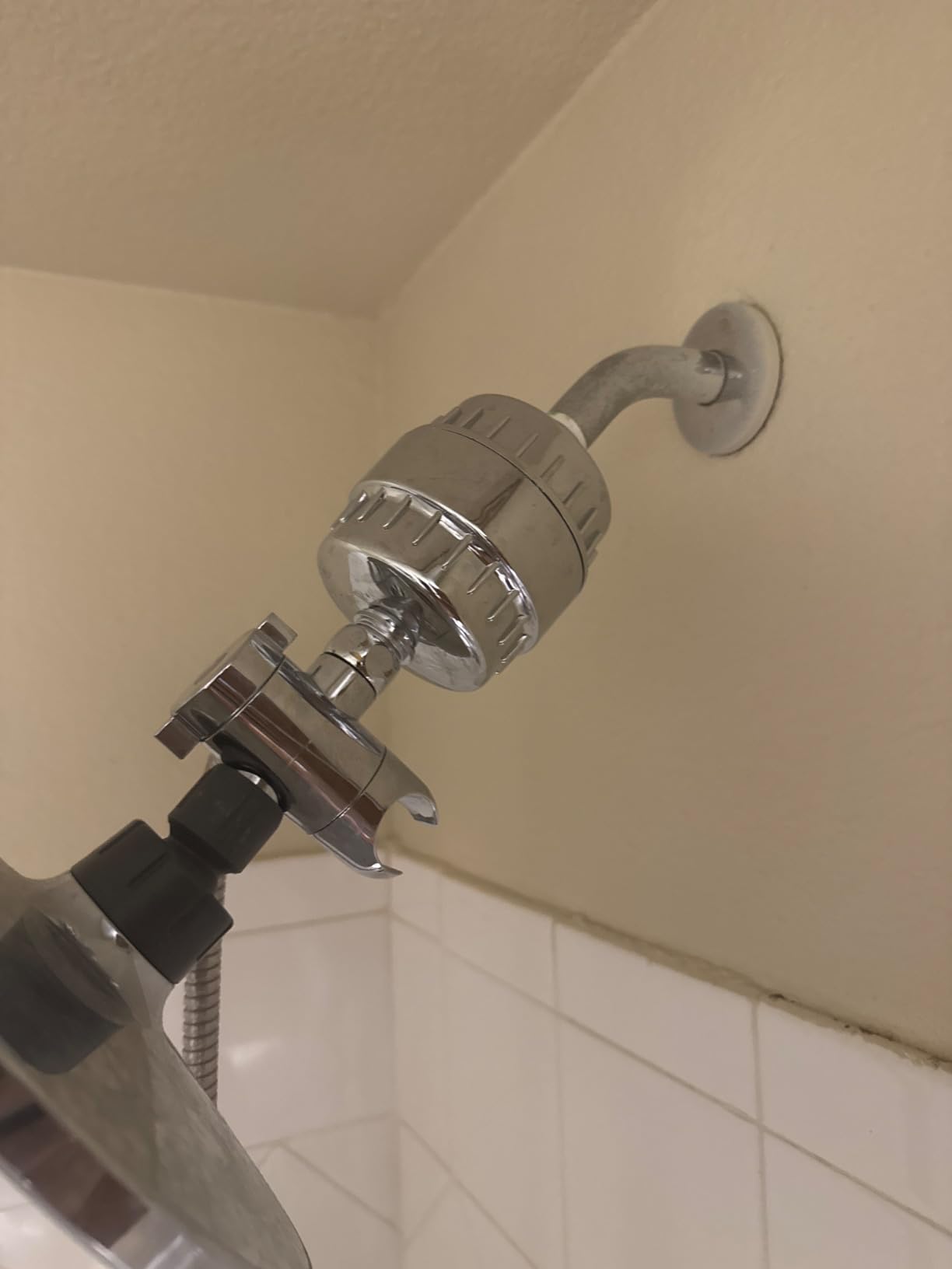 20 Stage Shower Filter w/ 3 Cartridge, Shower Head Filter, Reduce Well Hard Water Chlorine Heavy Metal & Impurity, Improve Skin Hair, Fit Most Handheld Showerhead Fixed Rainfall, Chrome customer photo 1