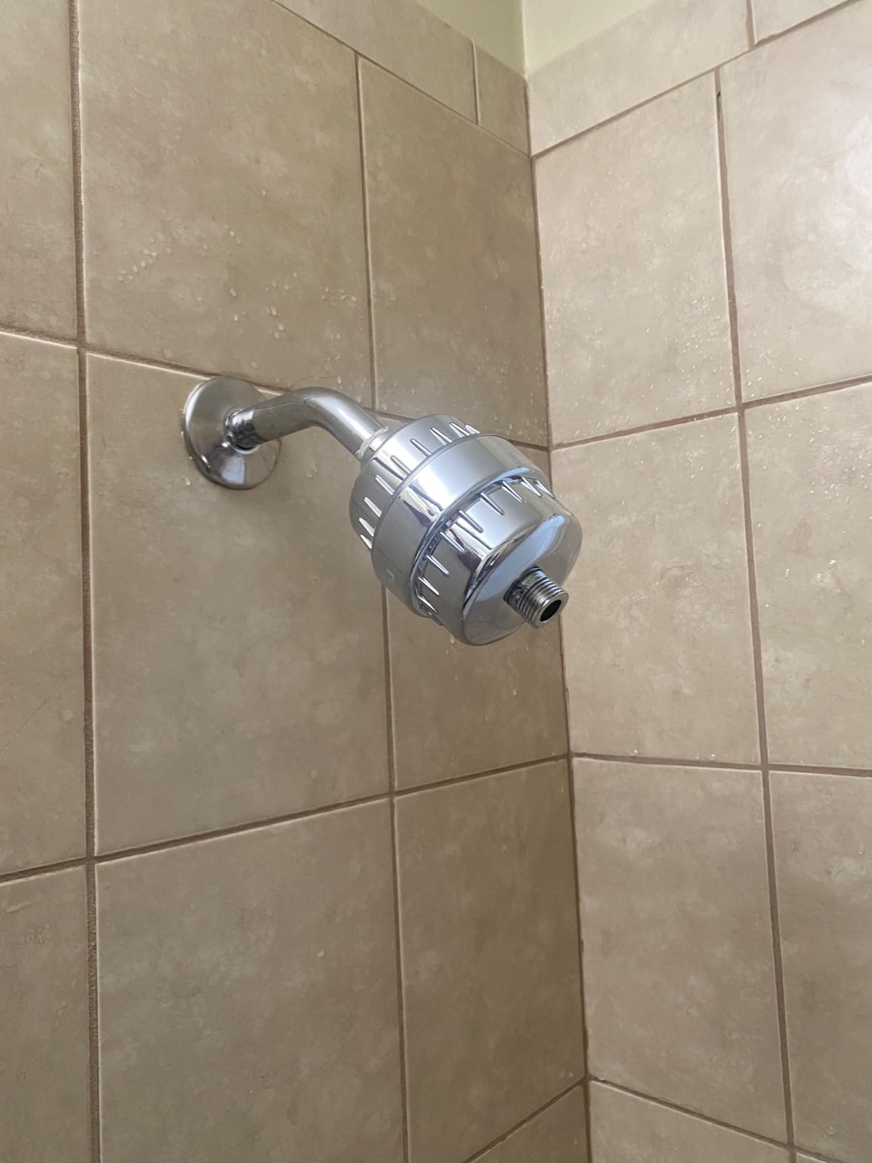 20 Stage Shower Filter w/ 3 Cartridge, Shower Head Filter, Reduce Well Hard Water Chlorine Heavy Metal & Impurity, Improve Skin Hair, Fit Most Handheld Showerhead Fixed Rainfall, Chrome customer photo 2