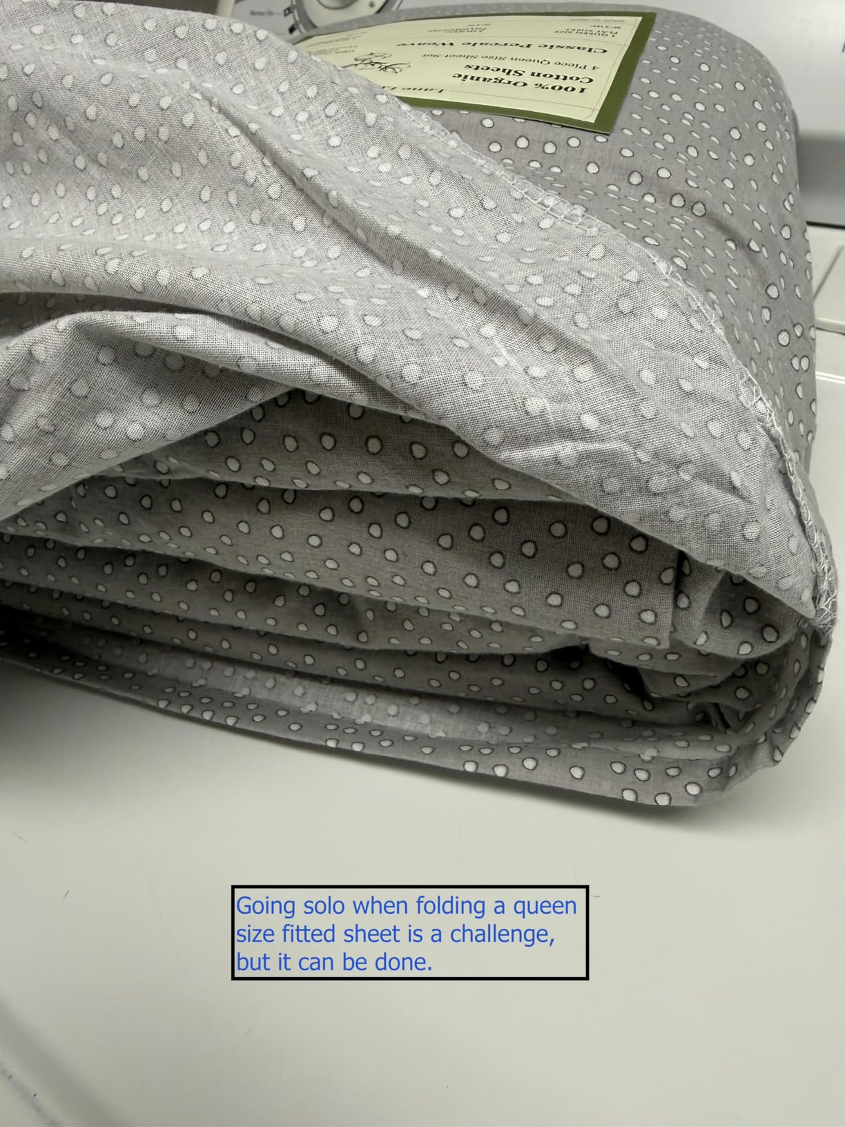 LANE LINEN King Sheets 100% Organic Cotton 4pc Percale Cooling Soft - White customer photo 2