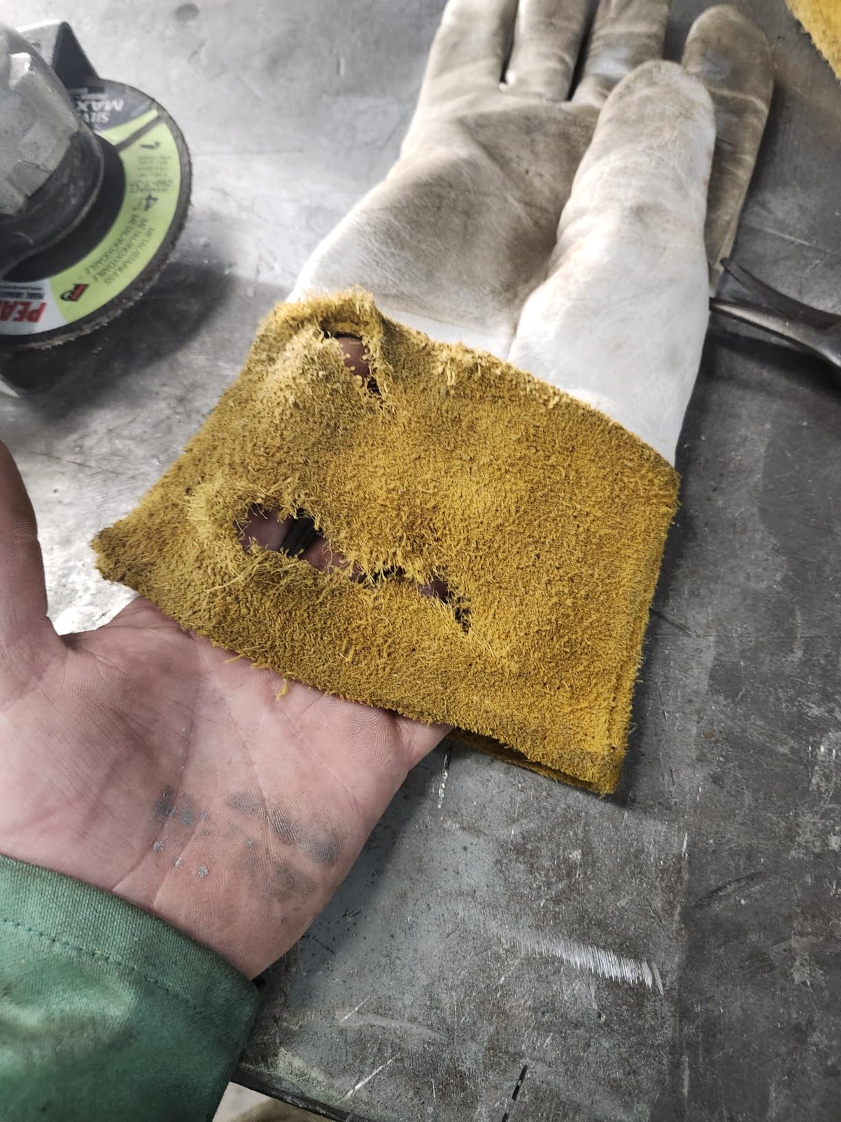 J. J. Keller & Associates, Inc. SAFEGEAR Tig Welding Cowhide Leather Gloves customer photo 2