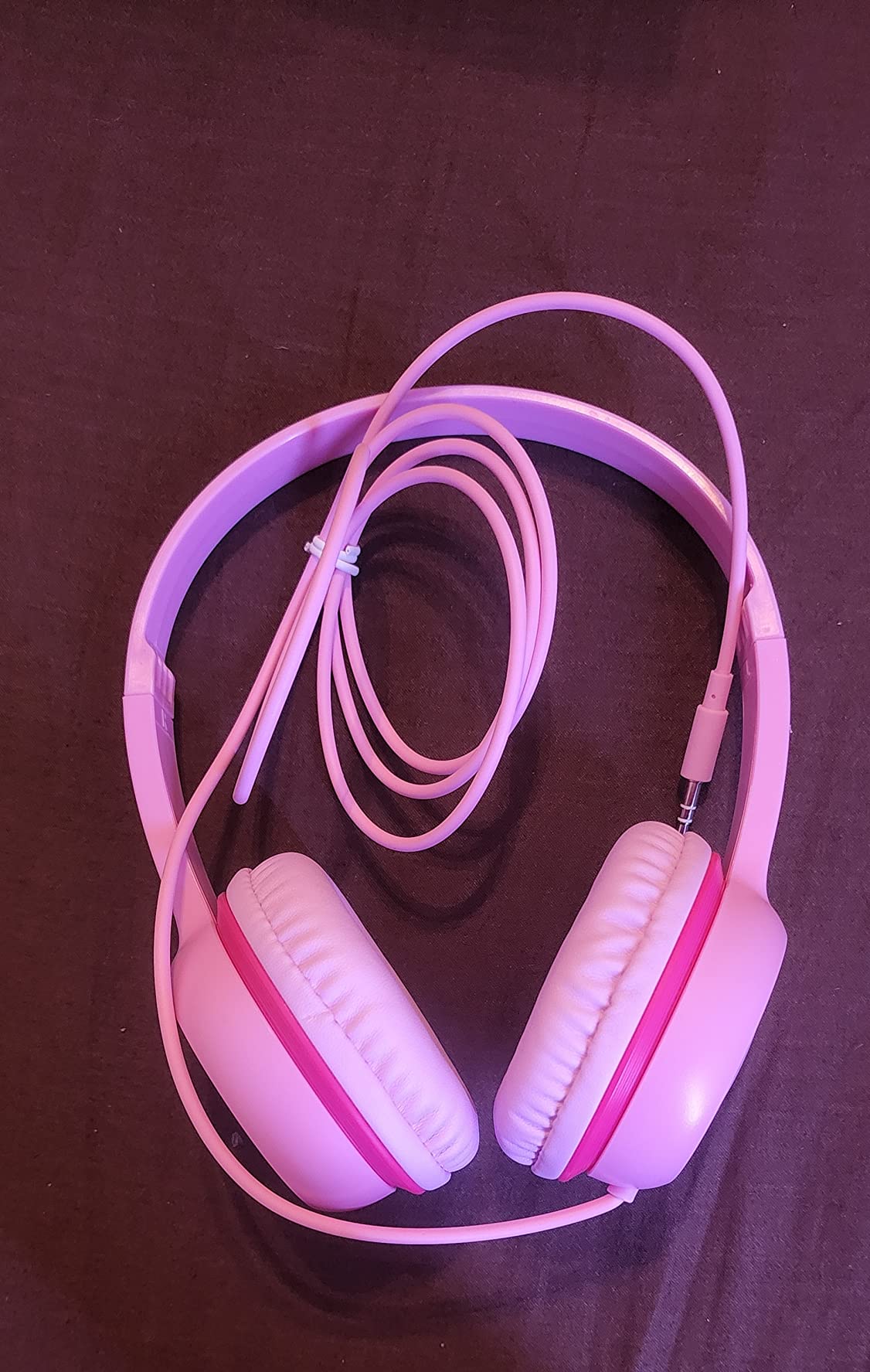 vinamass Kids Headphones, Wired Headphones for Kid with Safe Volume Limiter, Kid Headphone with Cord 3.5mm Jack, On-Ear Girls Boys Toddler Headphone for School customer photo 1