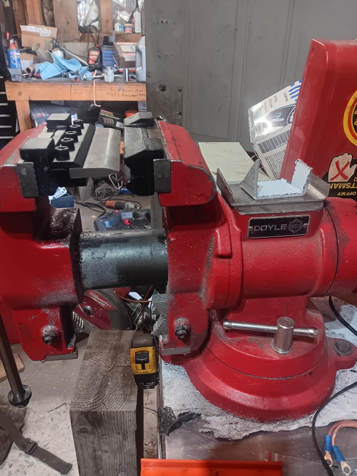 KF5011 5 Inch 125mm Vise Mount Metal Brake Bender Attachment Bending Max Capacity 14 Gauge 2mm Mild Steel 1/8