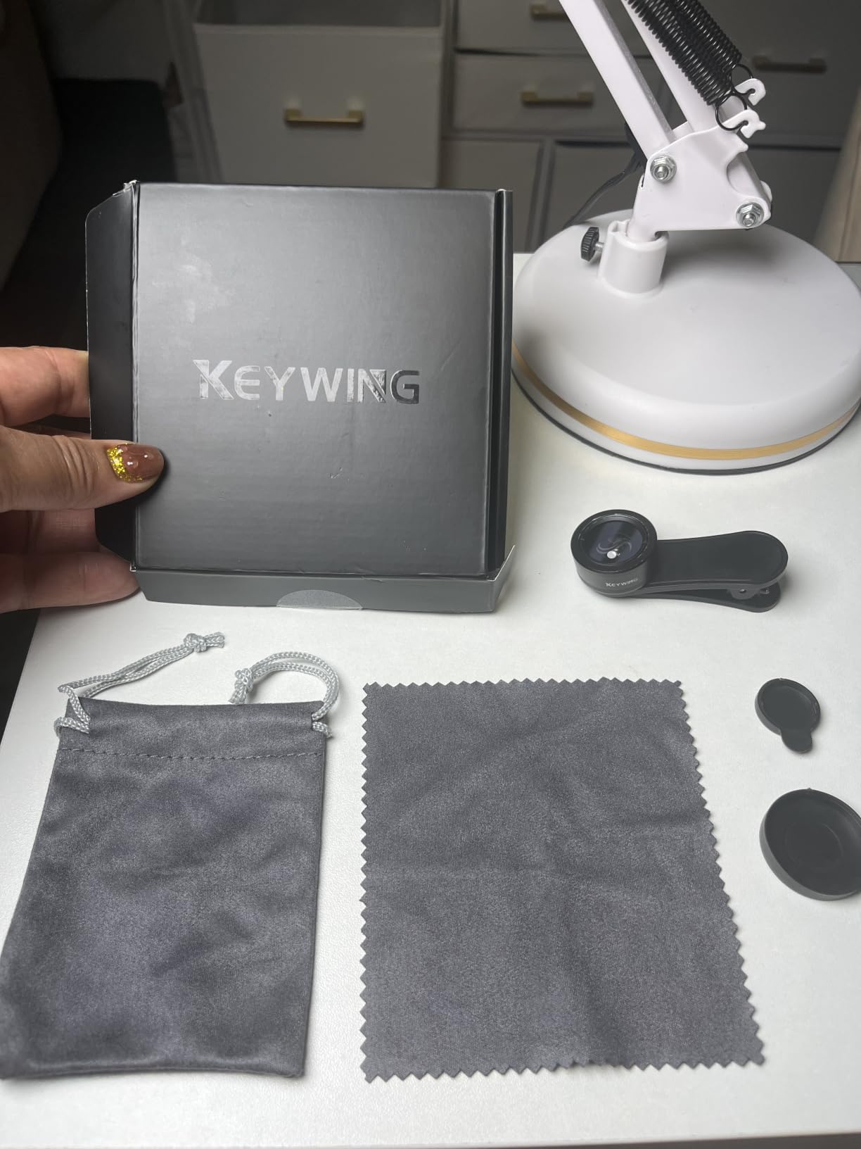 KEYWING Fisheye Lens, 198° Fish Eye Phone Camera Lens Kit for iPhone customer photo 2